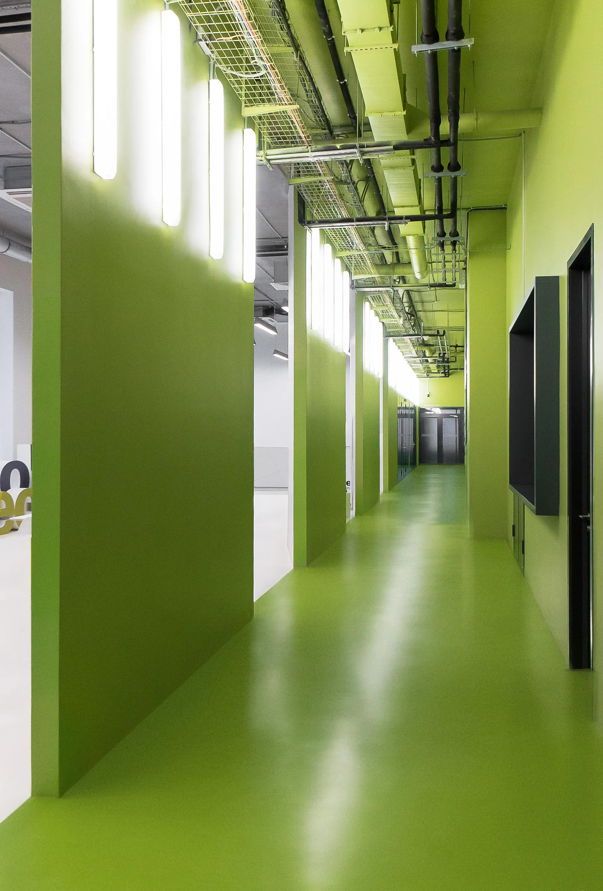 Green wraps the circulation space