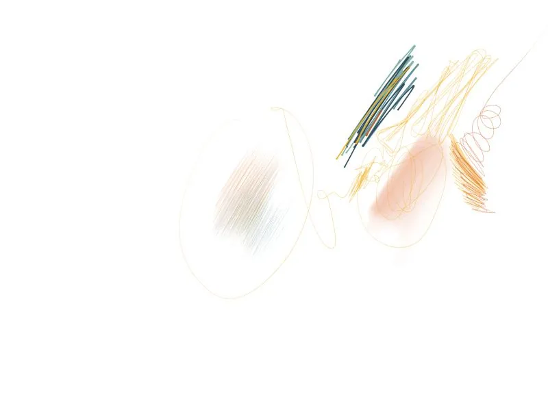 A loose drawing made before the substance was settled