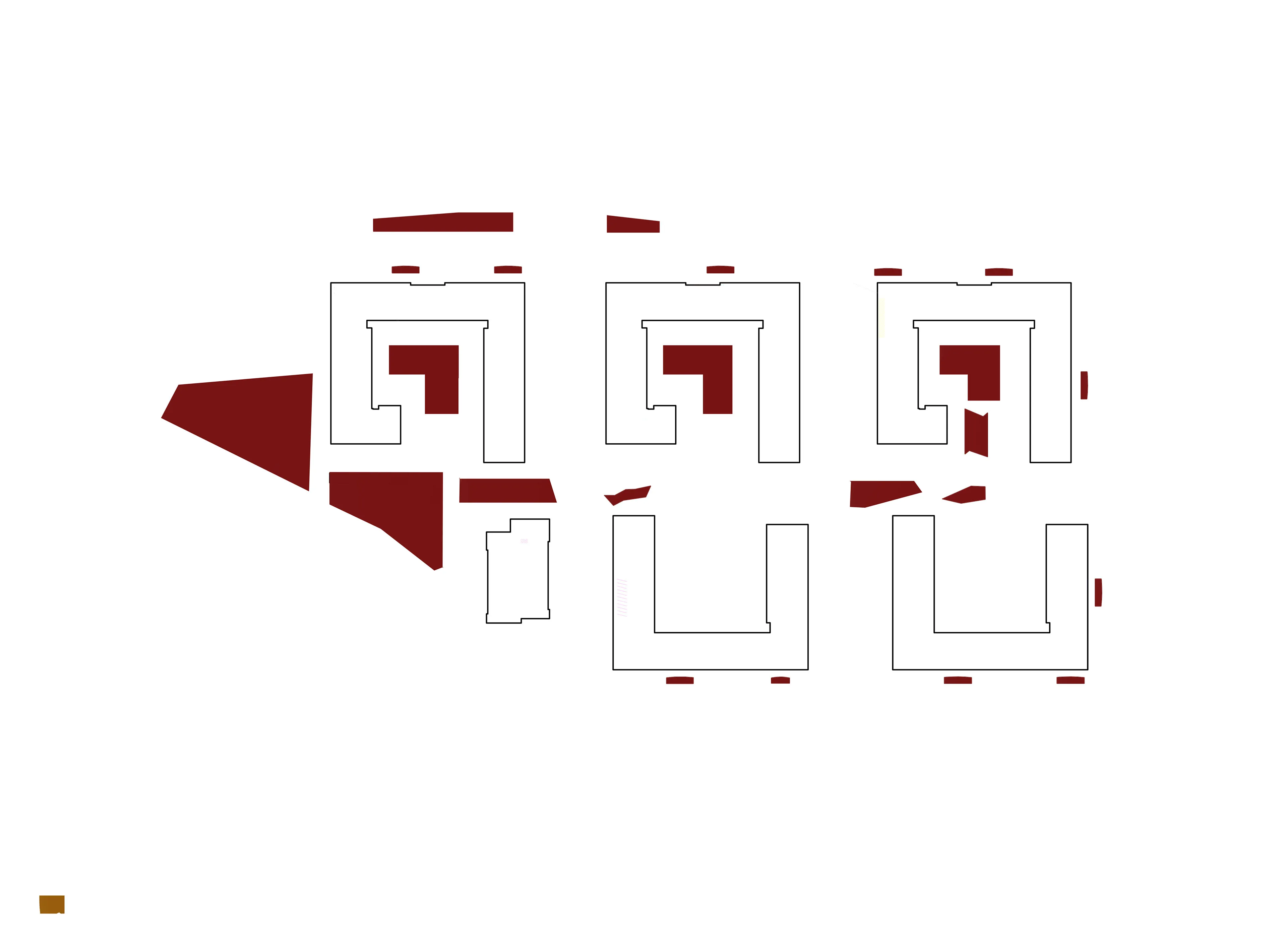 Diagram of the main spatial elements