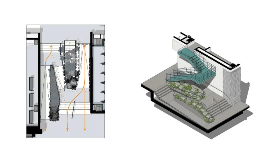 Internal circulation and stair study