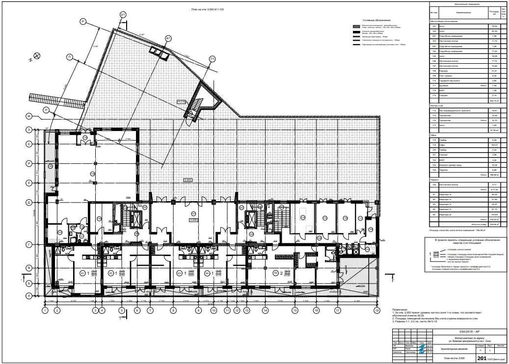 Working floor plan