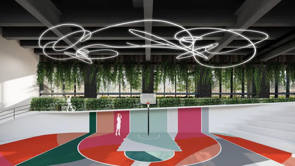 Basketball court design study