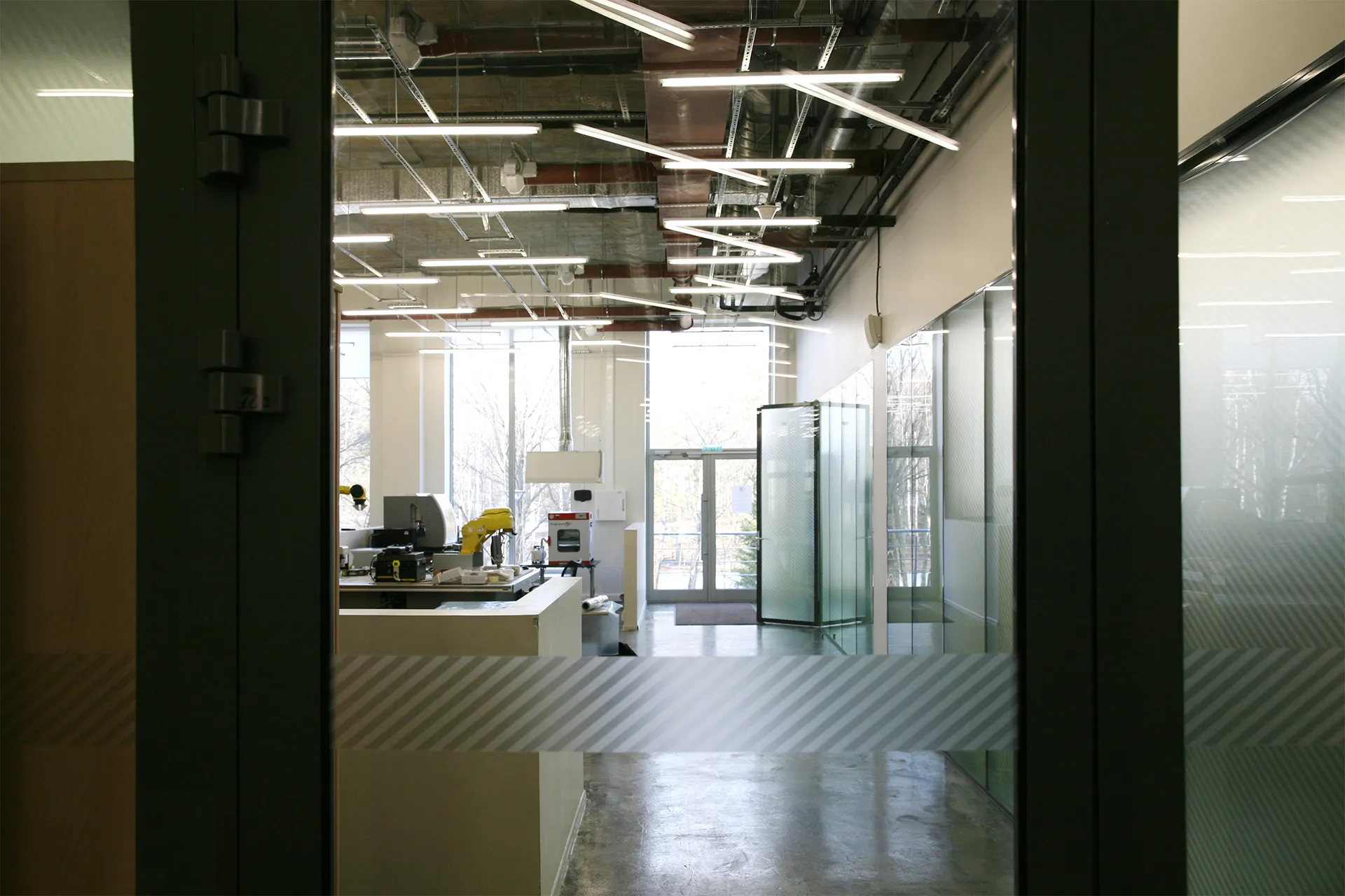 A view into the laboratory