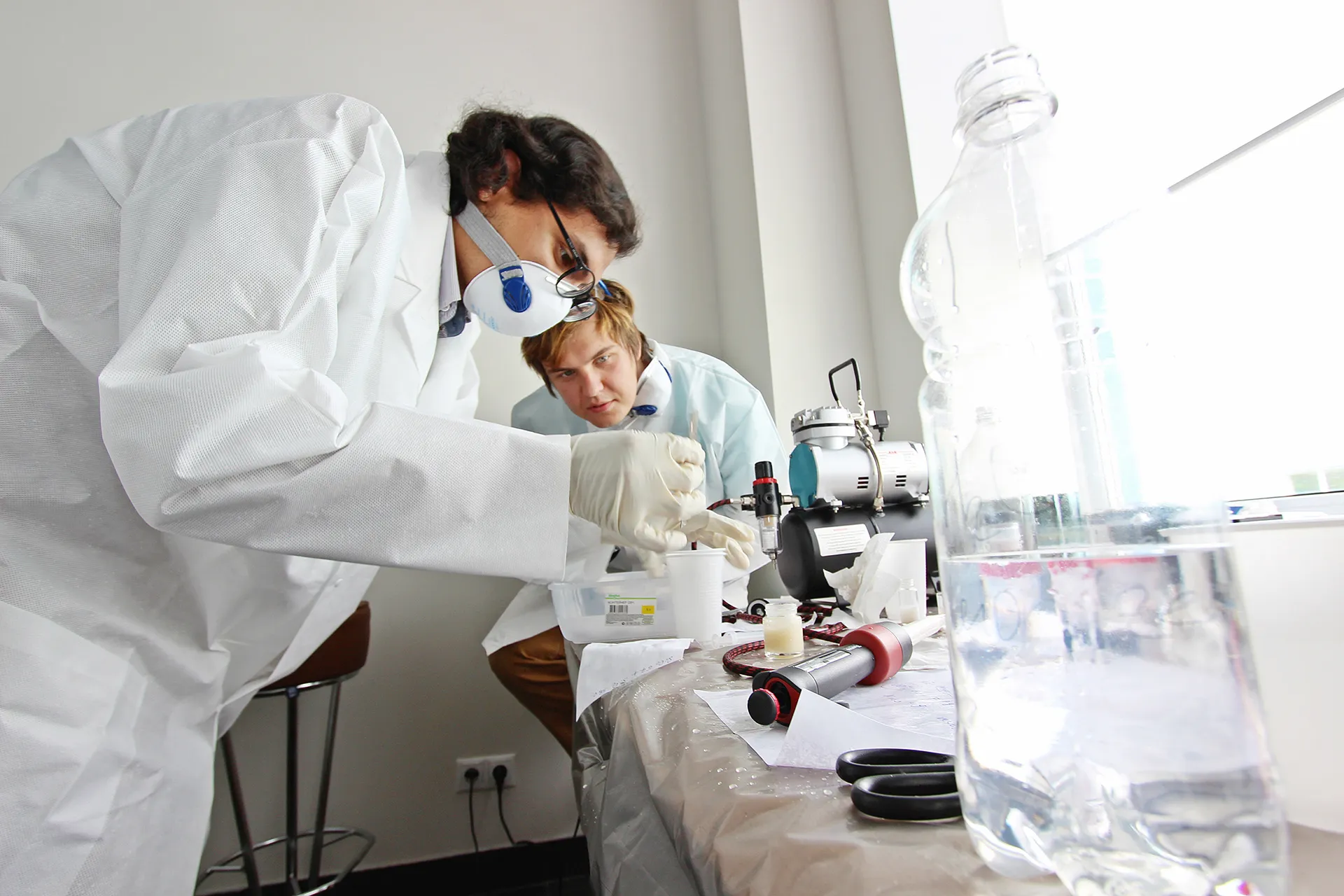 Work in the laboratory