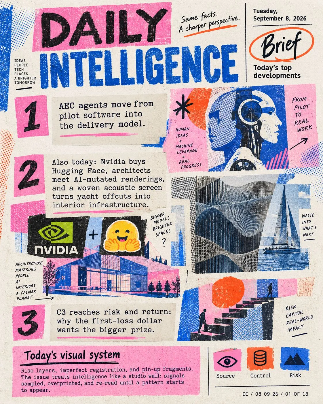 Daily Intelligence card about AI news