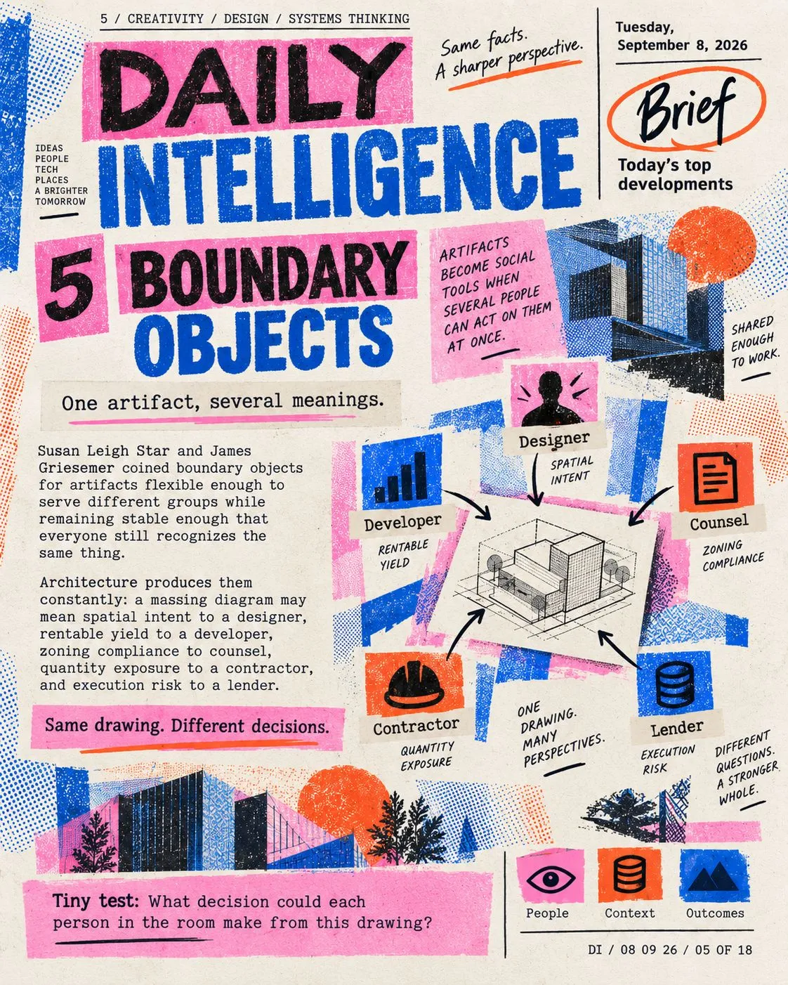 Daily Intelligence card about design and creativity