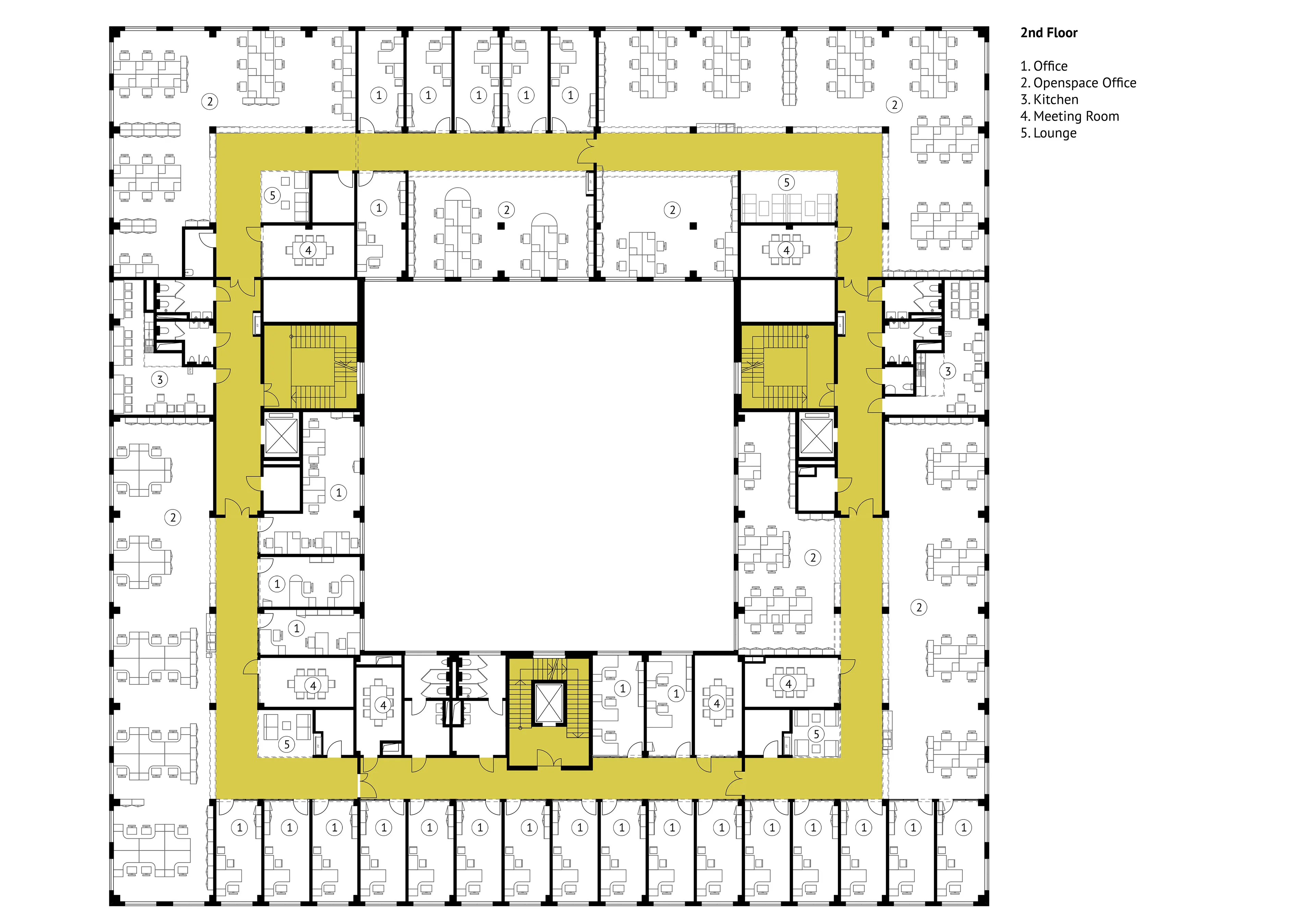 Second-floor plan