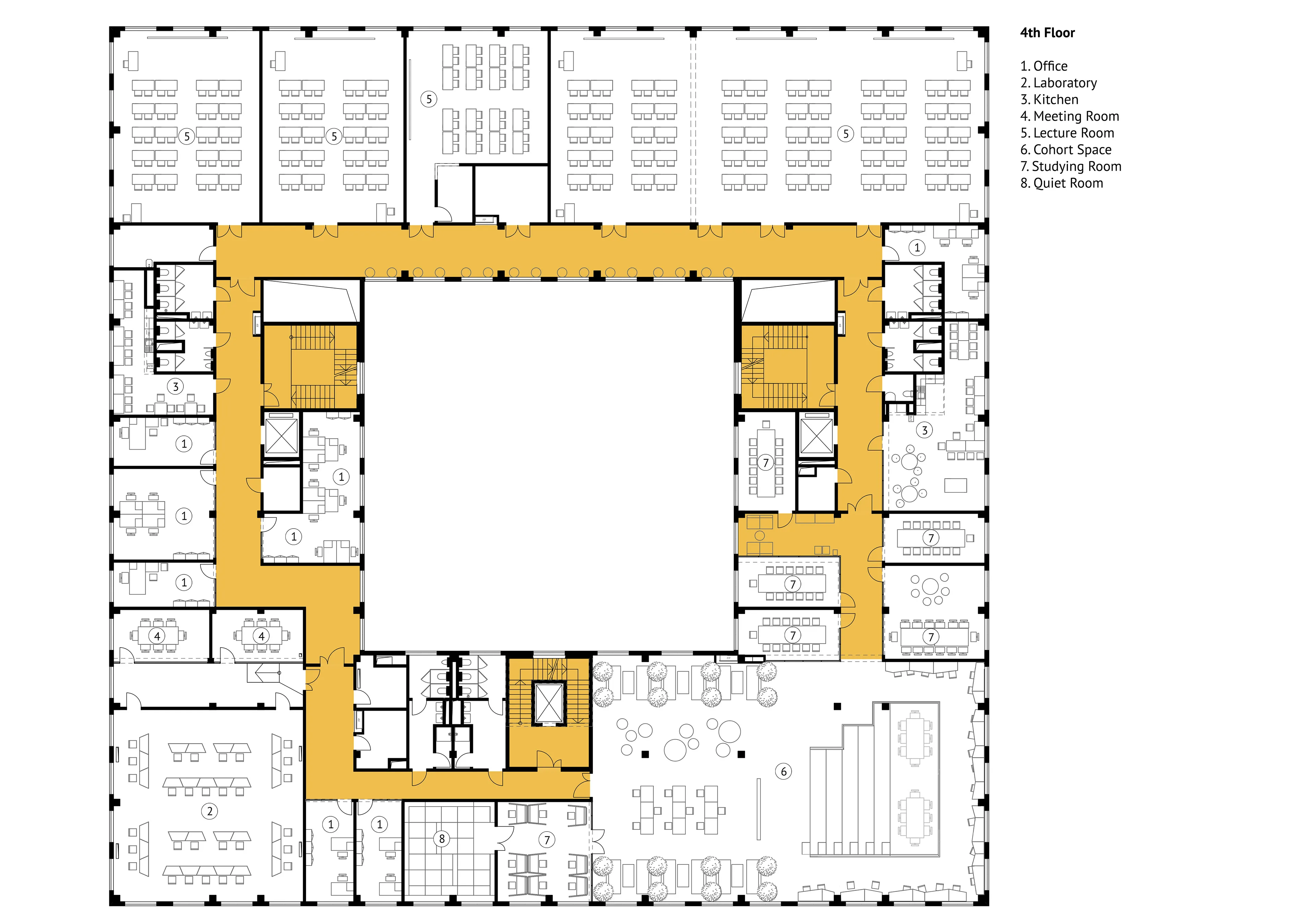 Fourth-floor plan
