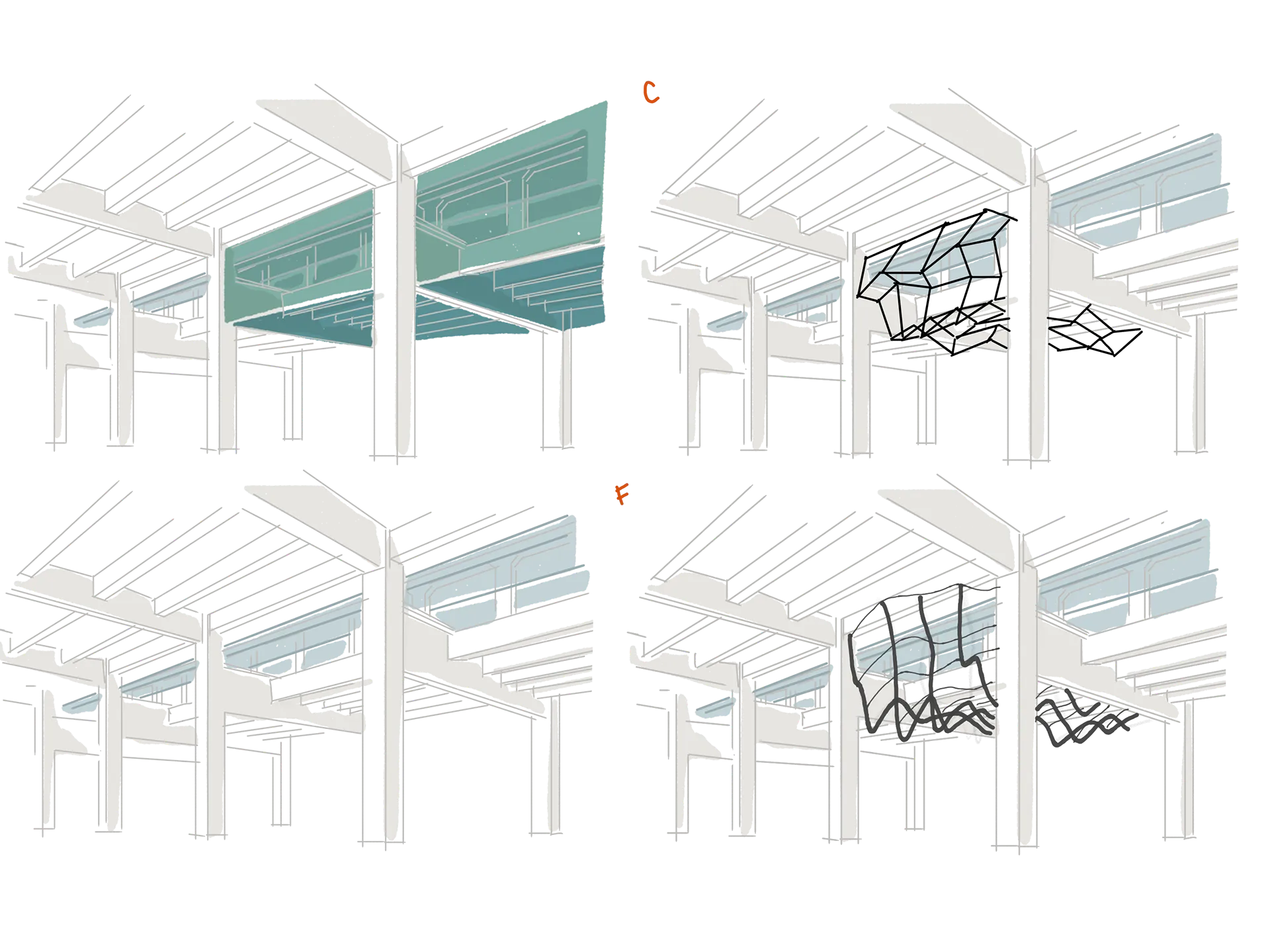 Canopy arrangement studies