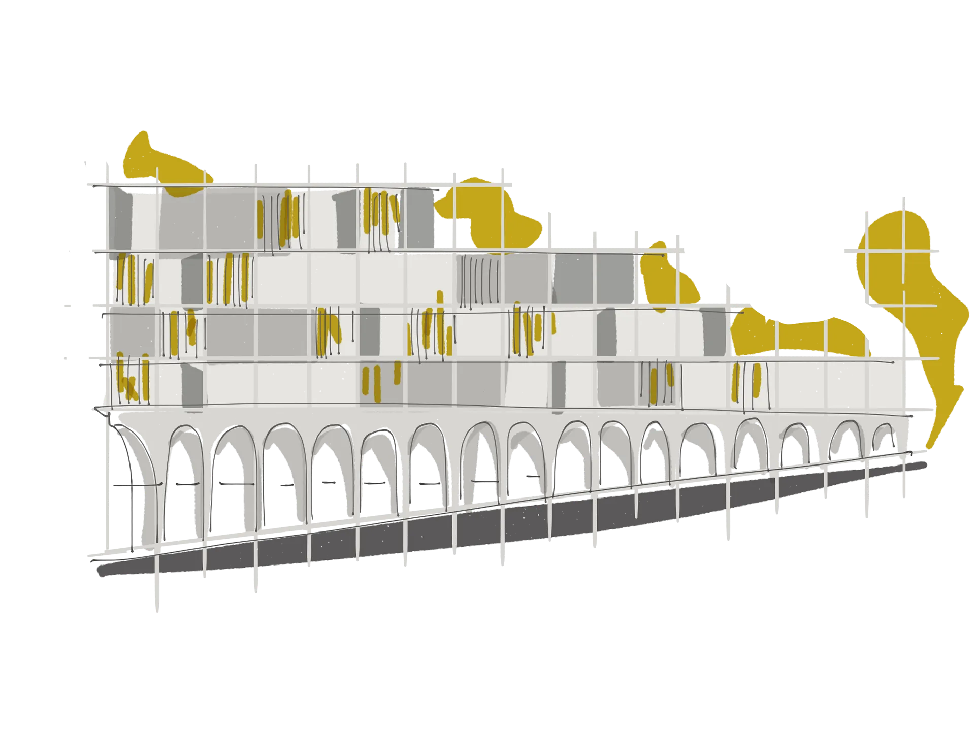 Facade rhythm study