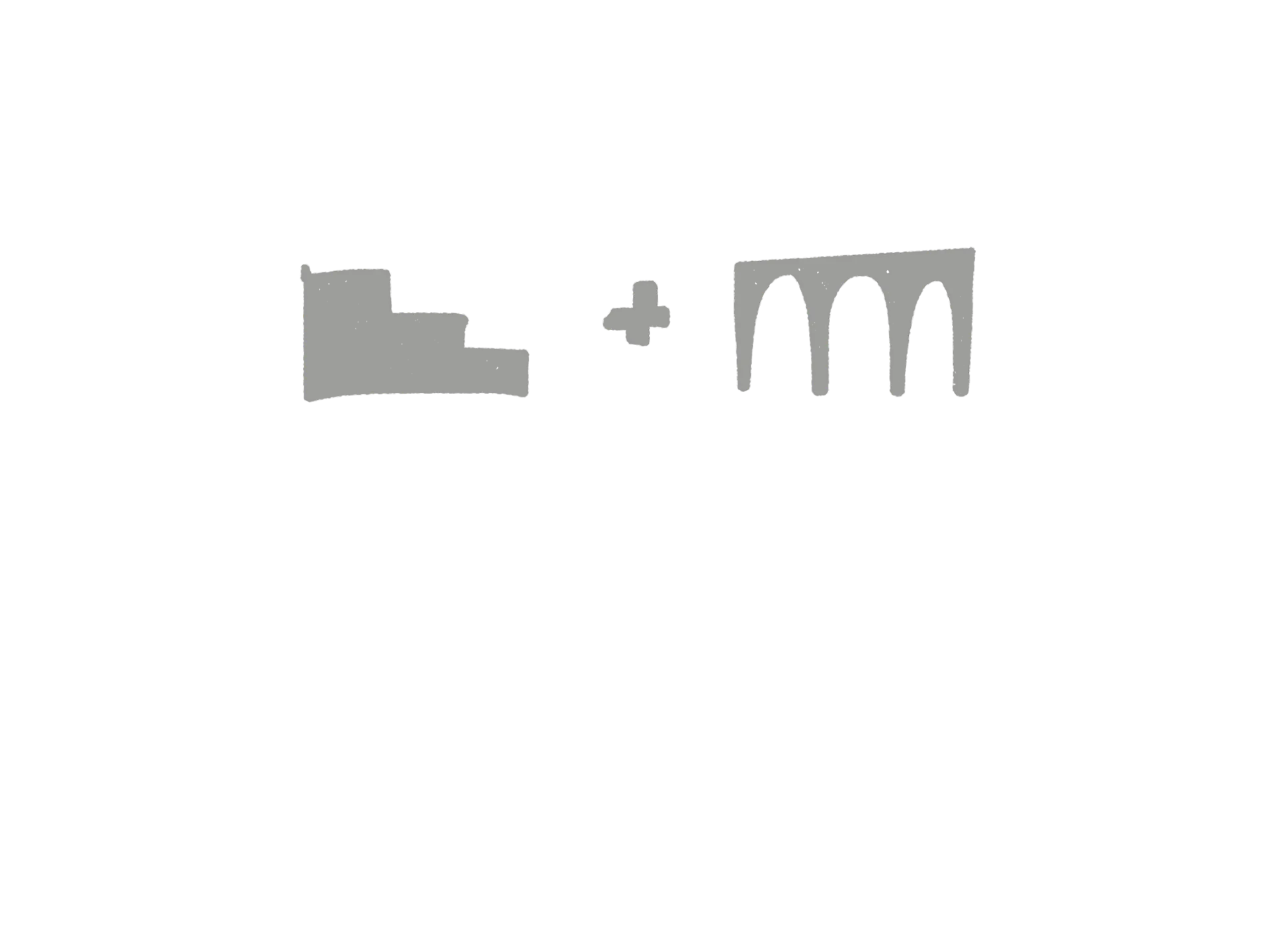 Stepped volume and arcade concept